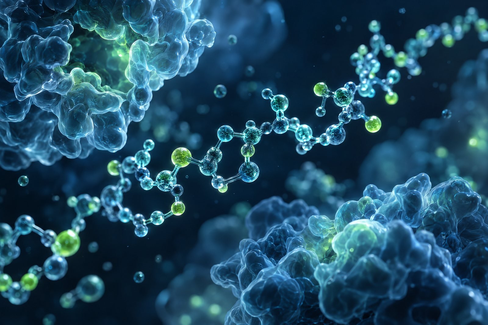 Abstract peptide molecular structure